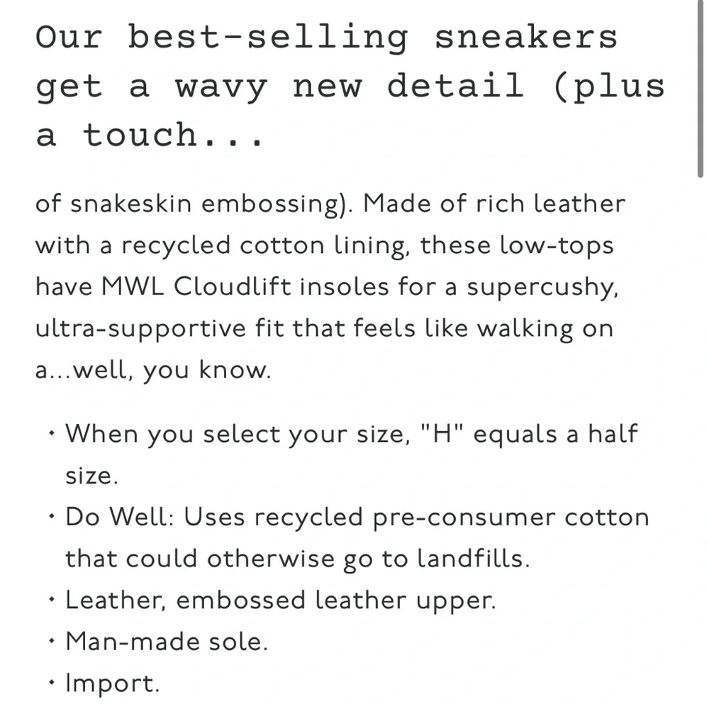 Madewell Sidewalk Low-Top Sneakers - Picture 4 of 8